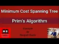 Prim s Algorithm Minimum Cost Spanning Tree Prim s Algorithm Example Greedy Technique MST