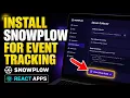 How to install Snowplow for event tracking on React apps - Step By Step