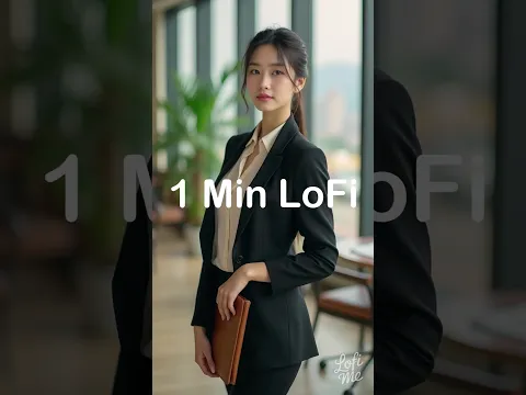 1 Min LoFi Break - Calm Focus in the Office Glow #lofi #lofime #workvibes #focusbeats #cozyoffice
