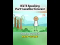 IELTS Speaking Part 1 weather forecast