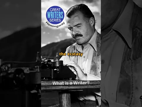 What is a Writer? #hemingway #quotes #writing #writer #literature #writingtips @GreatWritersSeries