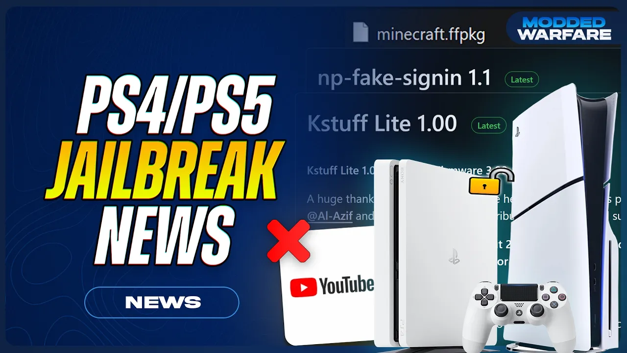PS4/PS5 Jailbreak News: Y2JB Patched, PSVue, 13.04, ffpkg, Kstuff-Lite, Fake Sign-in & More!