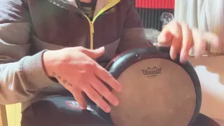 تمارين طبلة تقوية اليد اليسرى بداية البراتيك والرش على الطبلة الدربكة Darbuka Warm Up 