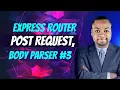 Express router post request body parser