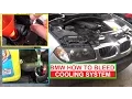 How to Bleed the Cooling System on BMW X3 E83 E46 325i 330i 323i 530i 525i Antifreeze Bleeding Air