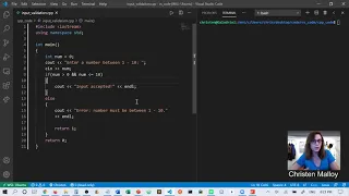 User Input Validation with statements