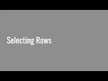 4 8 Selecting Dataframe Rows