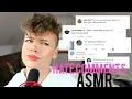 Reading HATE COMMENTS in ASMR TINGLES PT 2