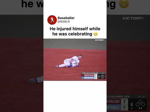 hurt himself 😬 #baseball