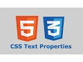 Lesson 25 CSS Text Properties