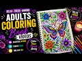 Beautiful Butterfly Coloring Page Relaxing Adult Coloring Book Art