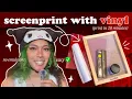 How to Screen Print with Cricut Vinyl beginner friendly