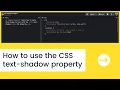 How to use the CSS text-shadow property to add a drop shadow to text