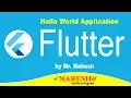 Flutter Hello World Application Flutter Tutorial Mr Mahesh
