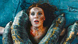 girl is thrown into a dragon pit as a sacrifice and must fight a giant dragon to survive