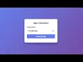 Age Calculator Using HTML CSS JavaScript Beginner Web Project