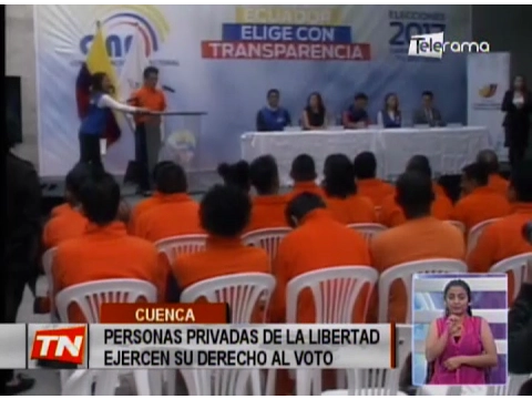 Personas privadas de libertad ejercen su derecho al voto