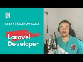 How to create custom logs for laravel L4 Webdesign