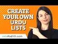 Create Your Own Printable Urdu Vocabulary Worksheets
