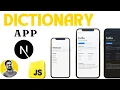 Build an awesome App with Next js and Dictionary API