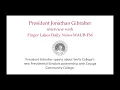 President Gibralter Presidential Scholars Interview with Finger Lakes Daily News