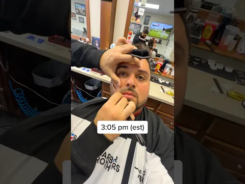 Getting my haircut 😳
