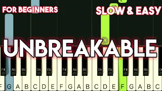 westlife unbreakable slow u0026 easy piano tutorial