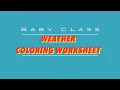 Weather Coloring Worksheets 2 3