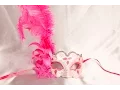 Cerise Pink Venetian masquerade masks