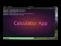 Calculator GUI APP using Python 3 Tkinter with VIM as text editor in GNU Screen