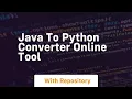 java to python converter online tool