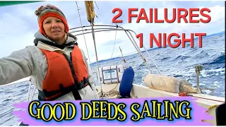 Our FAILED crossing to Corsica. ENGINE FAILURE at night in 4m waves! S3 Ep.4