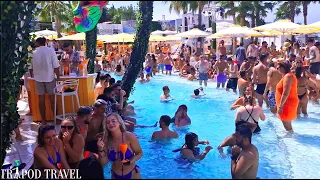 O BEACH IBIZA POOL PARTY EIVISSA PARTY ISLAND 4K TOUR OF O BEACH CLUB O BEACH CLUB IBIZA 