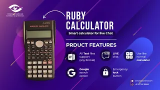 Original Ruby calculator for text chat and internet searching - Smart Chatting calculator