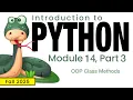 Python Fall 2025 Module 14-3 OOP Class Methods