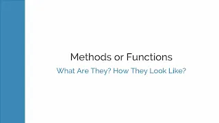 Introduction to Method in Java Lecture 45