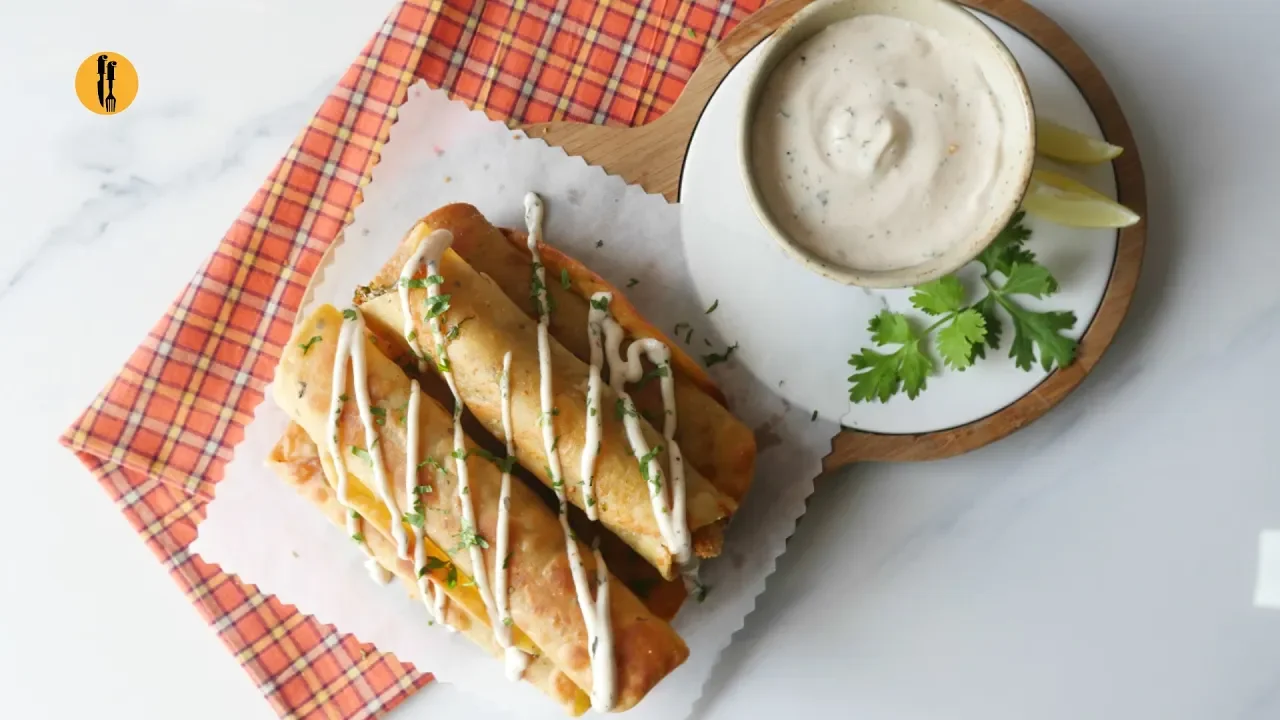 Chicken Finger Taquitos with Corn Tortillas Recipe By Food Fusion