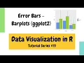Plotting in R using ggplot2 Error bars for bar plots Data Visualization Basics in R