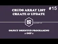 Belajar ArrayList CRUDS Bagian CREATE UPDATE Part