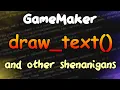 Drawing Text in GameMaker