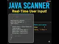 User Input Made Easy in Java Scanner Class Full Explanation for Beginners