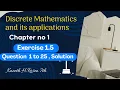 Discrete Mathematics Rosen7th edition Chapter 1 Textbook Ex 1 5 Q1 to Q25 Solution FixMyQuery