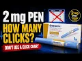 Ozempic 2 mg Pen Clicks Why You Shouldn t Use a Dose Chart
