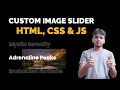 How to Create An Image Slider in HTML CSS JS Step by Step Responsive Image Slider Swiper JS