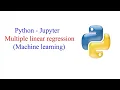 Python Jupyter machine learning multiple linear regression