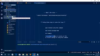 Cannot find module in node js