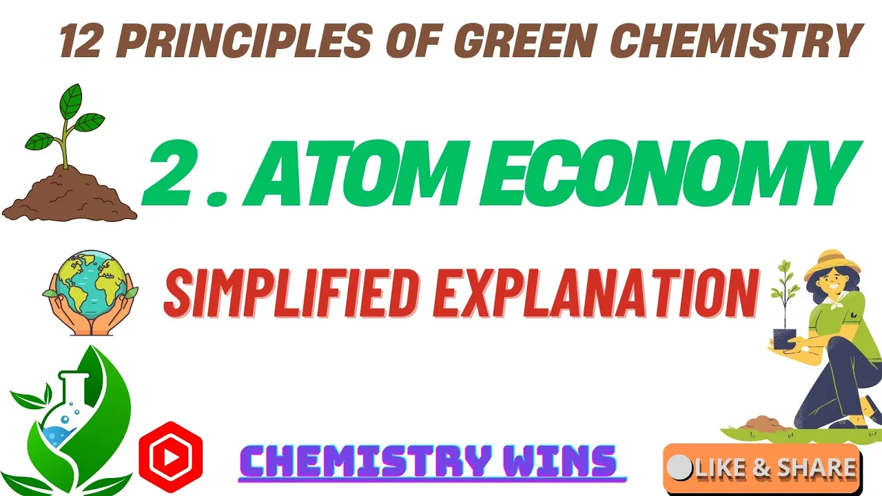 2.ATOM ECONOMY || 12 PRINCIPLES OF GREEN CHEMISTRY@sadhanadhananjaya CHEMISTRY WINS