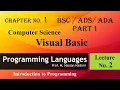 Programming Languages Low Level Languages Visual Basic M Hassan Hashmi