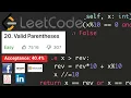 LeetCode Live Problem Solution and Explanation - Valid Parentheses Python