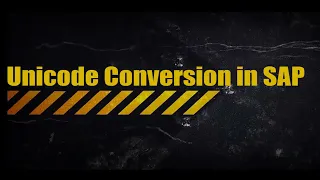 SAP Upgrades Series 35 Unicode Conversion in SAP SAP Unicode Conversion
